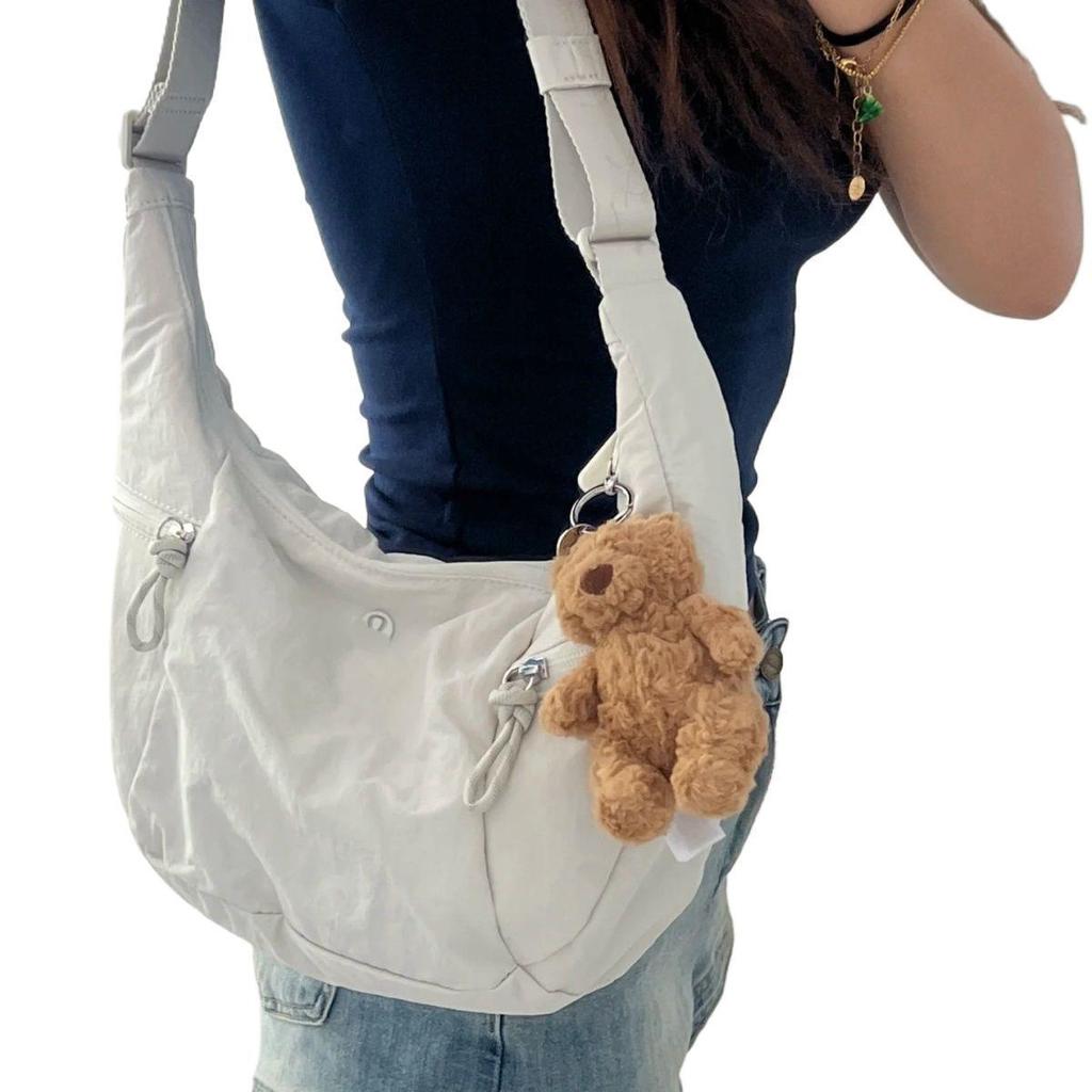 Lu Croissant Large Capacity Dumpling Bag, Single Shoulder Crossbody, Waterproof 6L/13L, Unisex Fitness/Yoga Bag