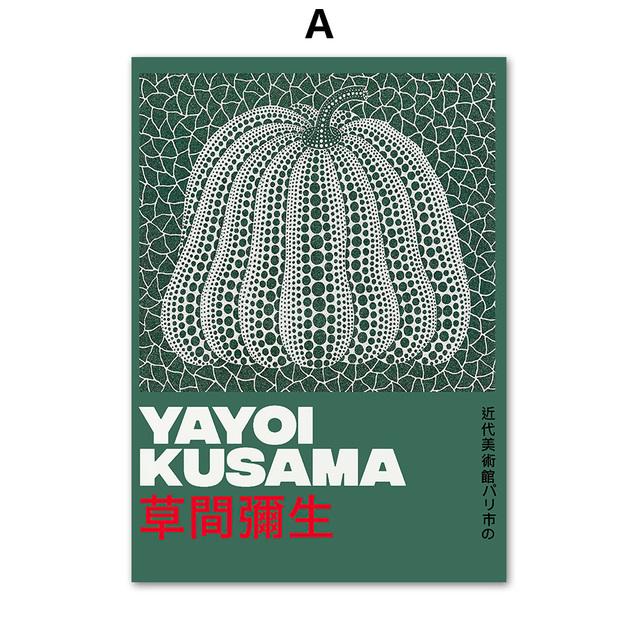 Yayoi Kusama тыква в горошек в полоску абстрактная настенная живопись на холсте постеры и принты настенные панно для декора гостиной