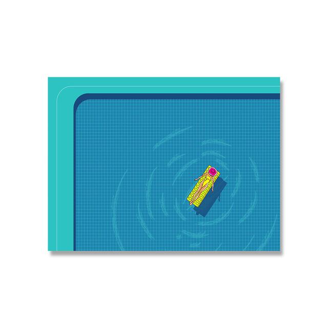 Скандинавская абстрактная настенная живопись, печать на холсте с изображением пловца в бассейнах