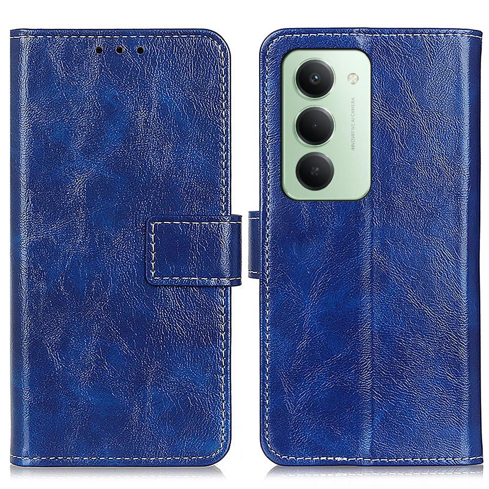 For Xiaomi Redmi 15 5G (Global) (169mm) Case Wallet Leather Phone Cover Crazy Horse Texture