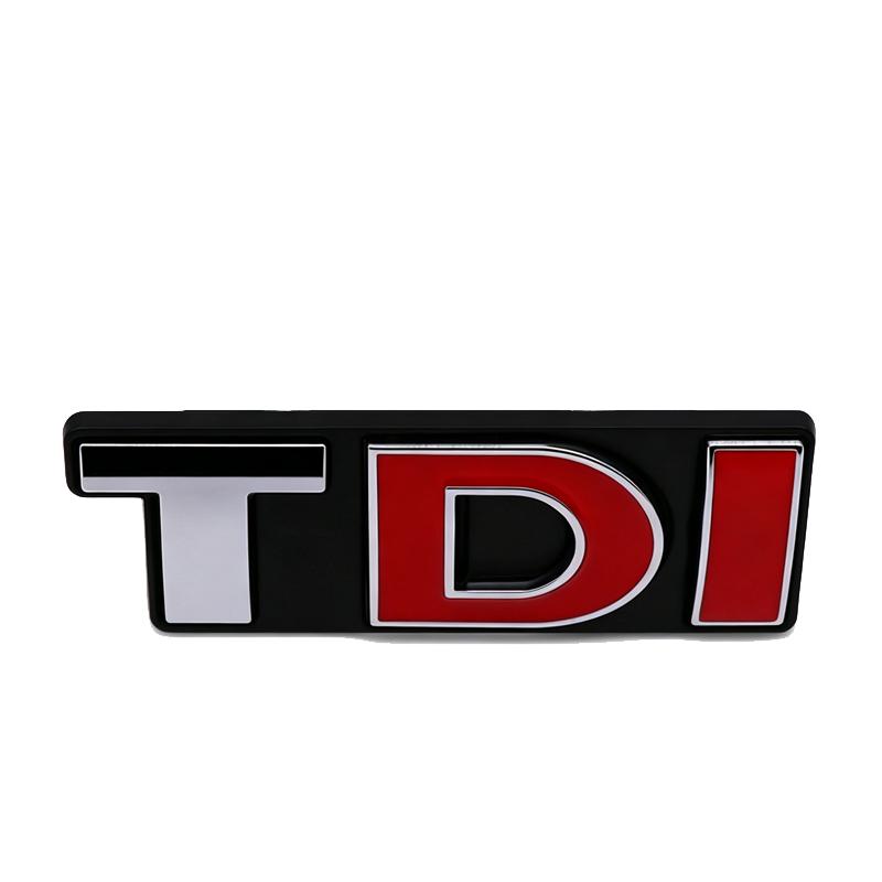 AABLC1 3D Металлический значок на решетку радиатора автомобиля TDI Аксессуар для декора экстерьера автомобиля для Volkswagen VW Golf Passat Touareg