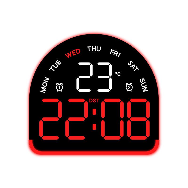 Многофункциональный светодиодный будильник с подсветкой, отображением температуры и несколькими будильниками