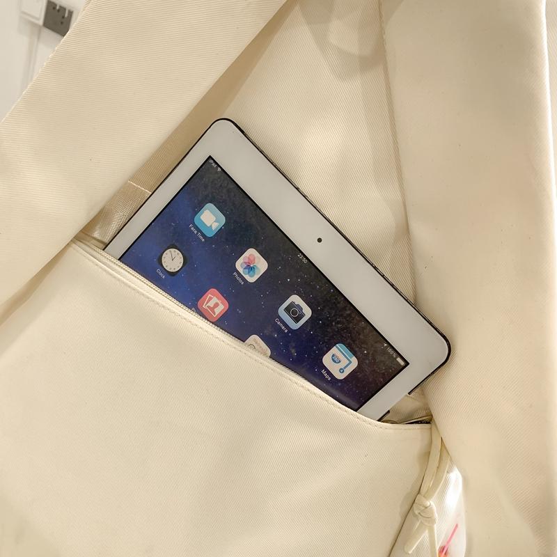 Рюкзак большой емкости, женский рюкзак в студенческом стиле, школьная сумка, однотонная сумка на плечо