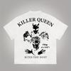 Аниме JoJo 4 Ёсикаге Кира Killer Queen Графическая хлопковая футболка Мужская 2026 Весна Лето Женская Харадзюку Унисекс Футболка с коротким рукавом