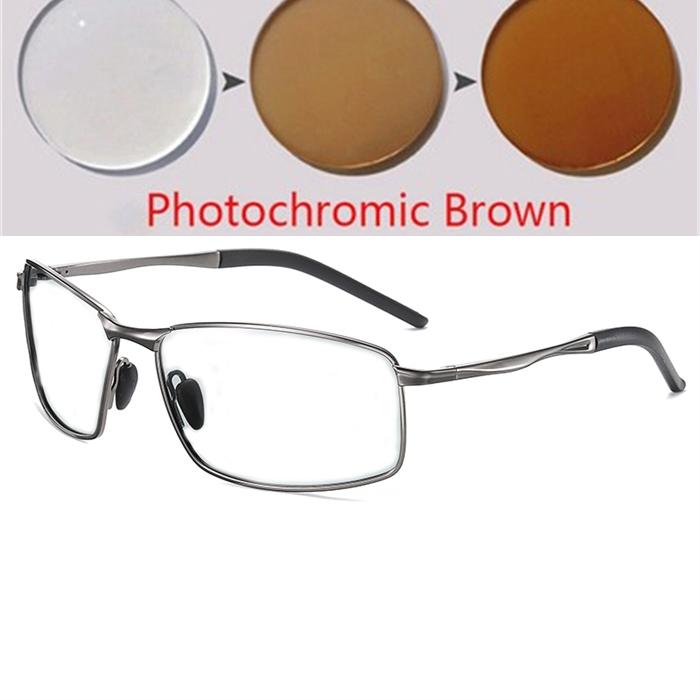 Gsjiaxin Ретро Оптика Солнцезащитные Очки для Миопии Модные Женские Мужские Металлическая Рамка Uv400 Для Вождения Очки по Рецепту от -0.50 до -6.0