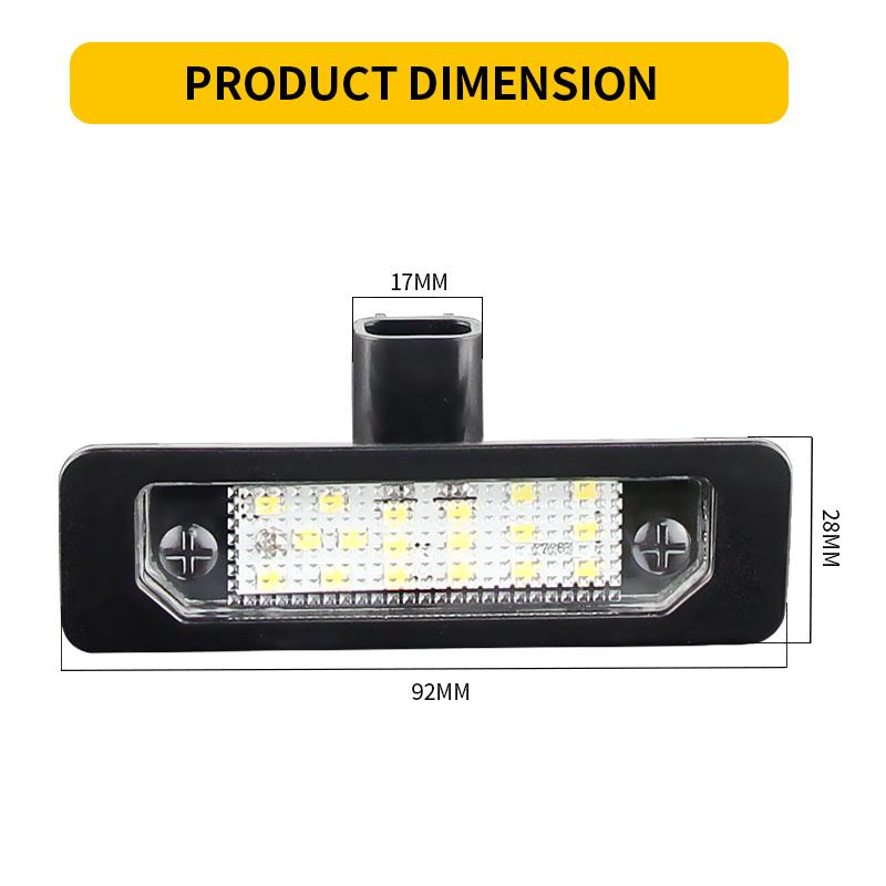 2 шт. Светодиодная лампа номерного знака Canbus для Ford Mustang 2010-2014 Focus Fusion Flex Taurus Lincoln MKS MKT MKX Mercury milan