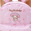 Sanrio Backpack for Children, Lower Grades, Elementary School Students, Pink, Polyester, My Melody, Water Repellent, Name Space, Reflective Tape, Ch