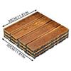 Interlocking Deck Tiles 3x Wooden Interlocking Deck Planks Outdoor Weather Resistant Floor Covering Indoor Decor For Pool