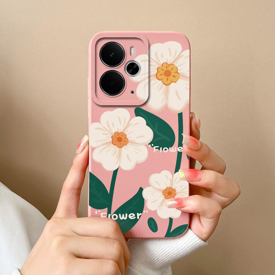 Модный цветочный чехол из мягкого силикона для Realme 14T 14 Pro Plus Lite 5G Защитный чехол для Realme14T Realme14Pro Plus Lite Fundas
