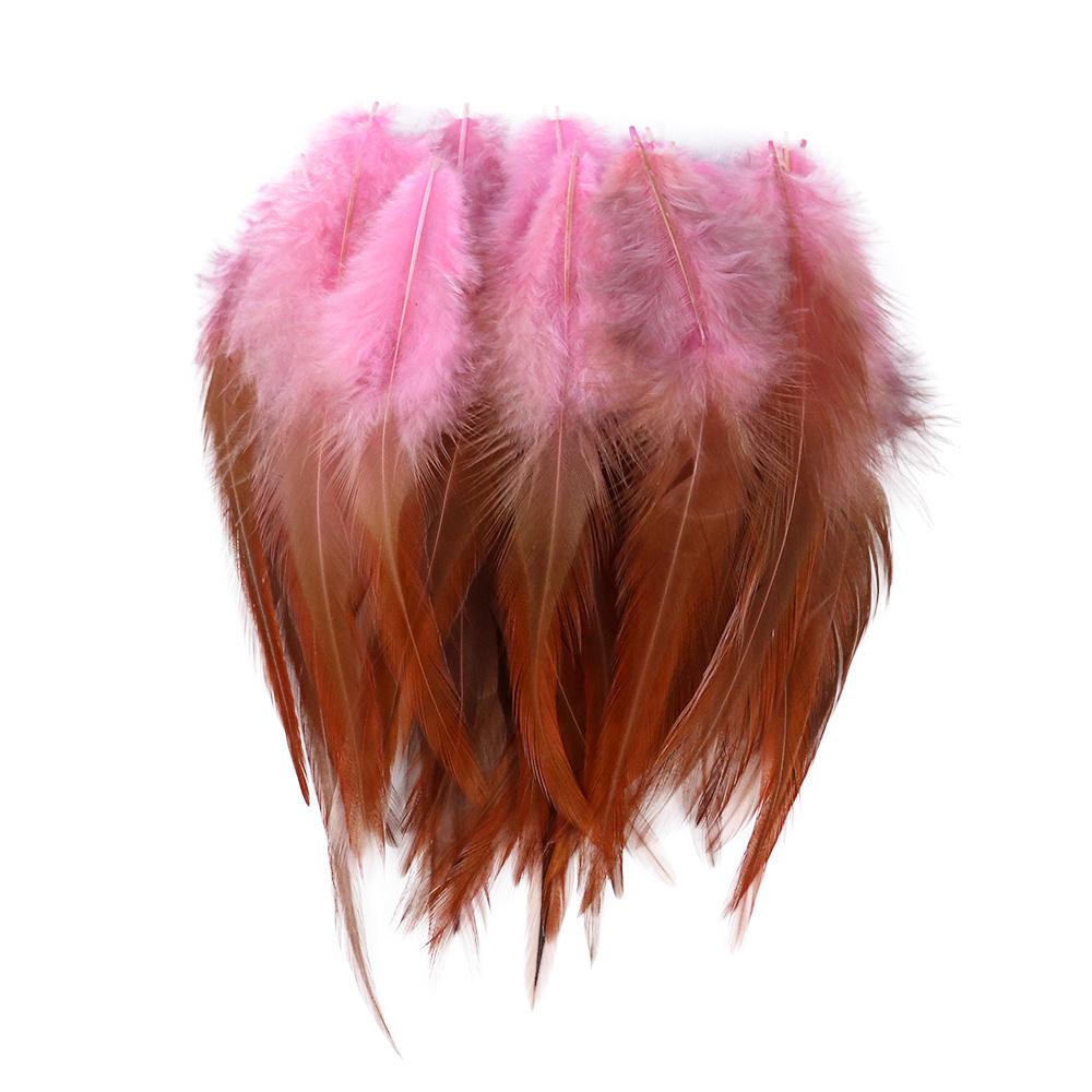 50 шт. Пушистые натуральные петушиные перья для поделок, DIY аксессуары 8-15 см, куриное перо, материалы для вязания мушек, швейная декорация, плюмаж