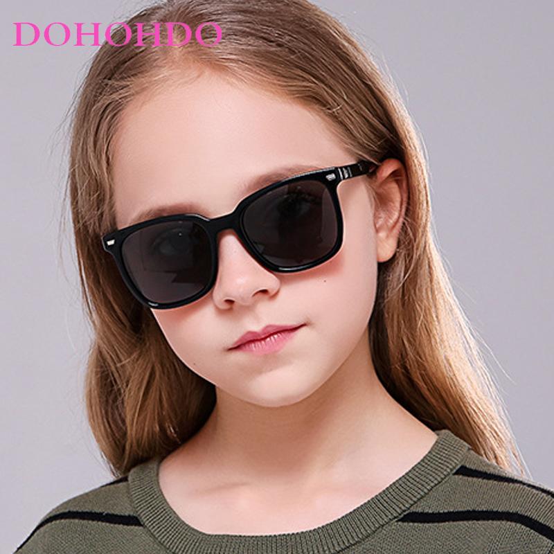 Kids Silicone Sunglasses Polarized 3-10 Years Square Flexile Boys Girls Shades Children TR90 Outdoor Travel Eyewear UV400
