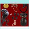 Коллекционная фигурка Mezco MDS Designer Alien, модель A1, 6 дюймов, Deluxe Version, для поклонников.