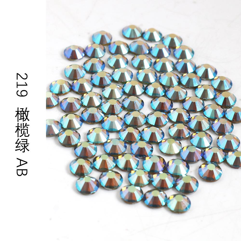 Ss3-Ss30 Разноцветные Стразы AB Стекло Плоское Дно Стразы-Бриллианты Кристалл Цветные Круглые DIY Наклейки для Маникюра Бриллиант
