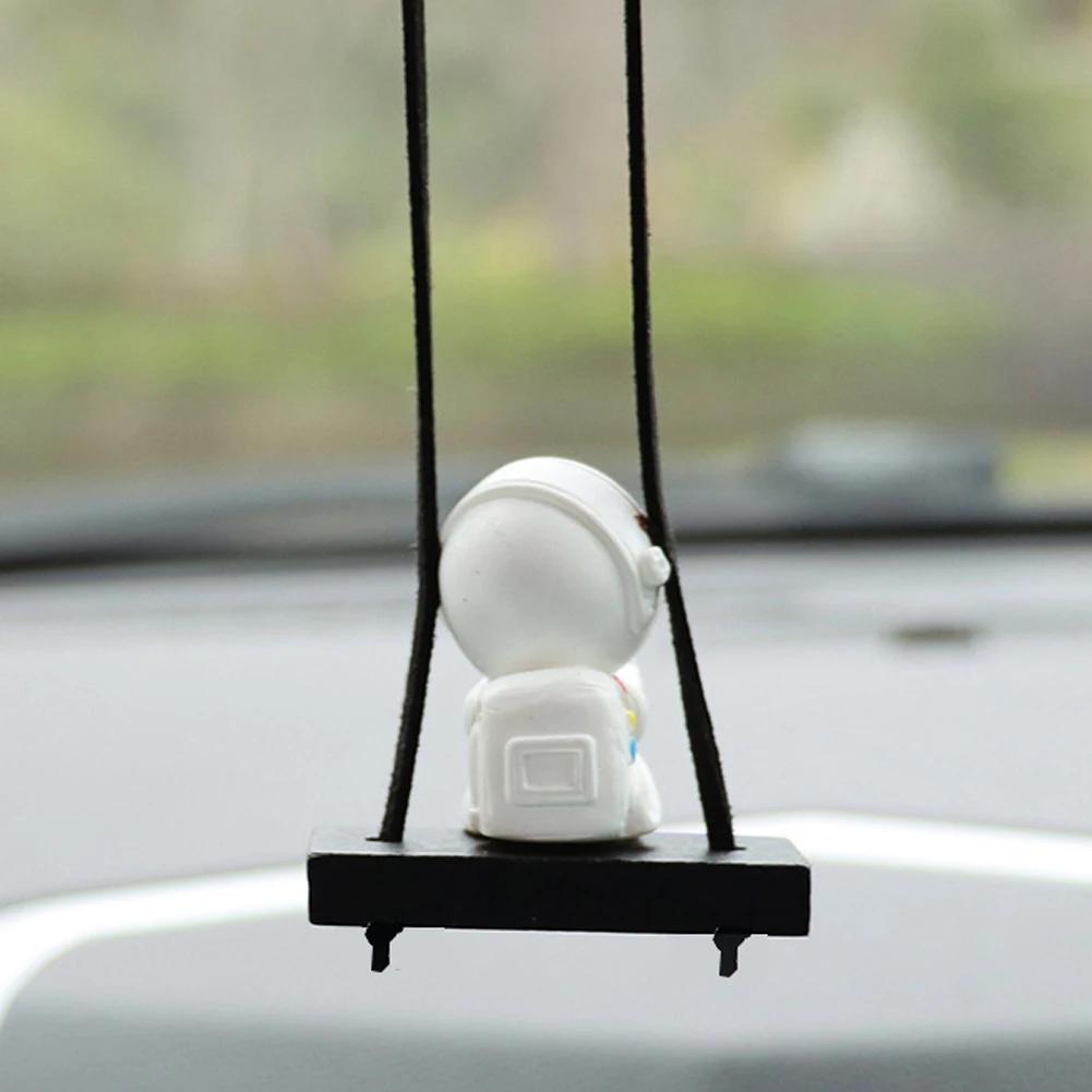 Автомобильные качели подвеска астронавт зеркало заднего вида подвесные украшения качели астронавт подвеска автомобильные украшения аксессуары