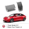 Aluminum Pedal Set for Tesla | Non-Slip Gas Brake Foot Pedal Covers Replacement Interior Foot Pedal Pad Model Y Juniper 2025 2026 Model 3 Highland