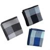 3Pcs Cotton 43x43cm Sweat-Wiping Elegant Men Handkerchiefs Wedding Supplies Yarn-Dyed Plaid Not Fade Square Hankies
