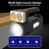 Ручной фонарь-искатель с USB-зарядкой, сверхяркий светодиодный наружный фонарик с боковой COB-подсветкой, многорежимный для кемпинга, туризма, аварийного использования