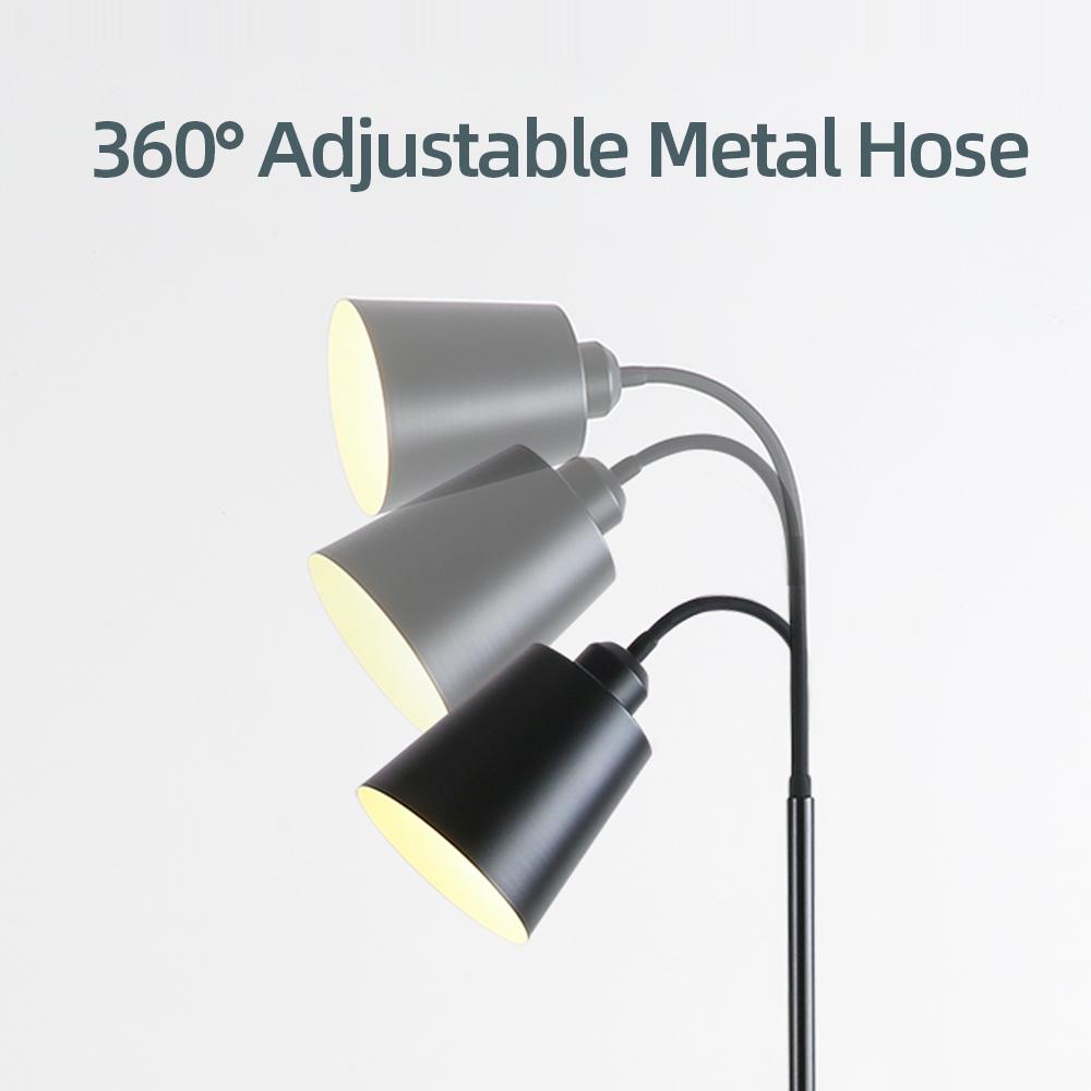 Living Room LED Floor Lamp Adjustable Gooseneck Standing Lamp Modern Simple Indoor Bedroom Reading Study Decorative Lighting