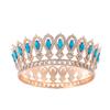 European and American Full Diamond Baroque Alloy Teardrop Crown Headwear  Bride Accessories  Alloy Headband  European Style Crown