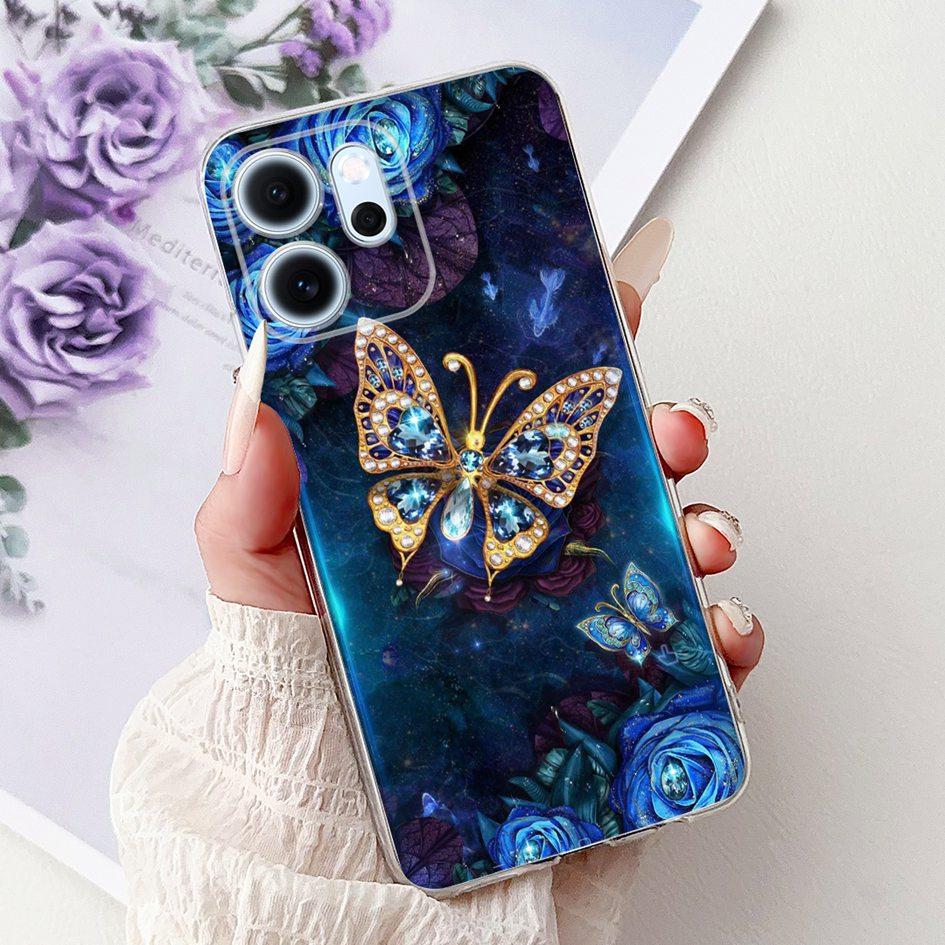 For Cover OPPO Reno 14F 2025 Case Reno14F Popular Bamboo Bowknot Soft Silicone Clear TPU Bumper For OPPO Reno14 F CPH2743 Shells