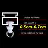 20pcs/pack Silent Curtain Hook Roller White Curtain Track Glider Curtain Track Pulley  Windows