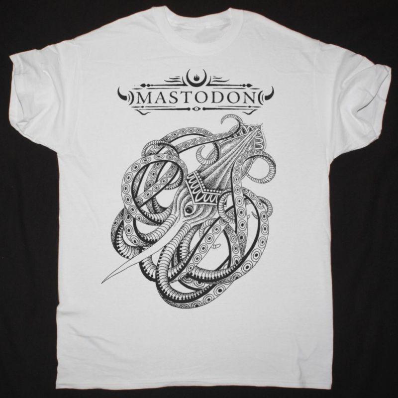 MASTODON KRAKEN NEW WHITE T-SHIRT