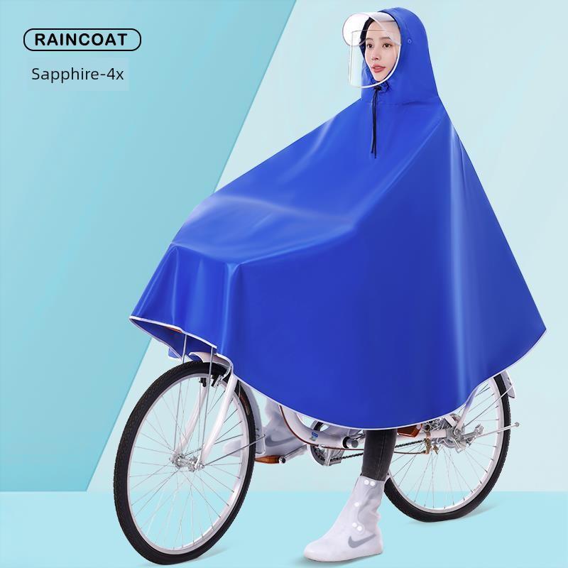 Mountain Biking Raincoat for Men and Women, Specialized for Cycling, Student Shared Bike Long Version, Full-Body Storm-Proof Rain Poncho