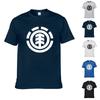 Premium Cotton Blend Short Sleeve T-shirt With Element Printing For Men Unisex