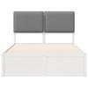 Bed Frame with Upholstered Headboard Light Grey 120 x 190 cm