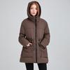 Waist Medium and Long Waist Tooling 2025 Winter Hooded New Fashionable Three-dimensional Large Pocket Warm Thickened Jacket