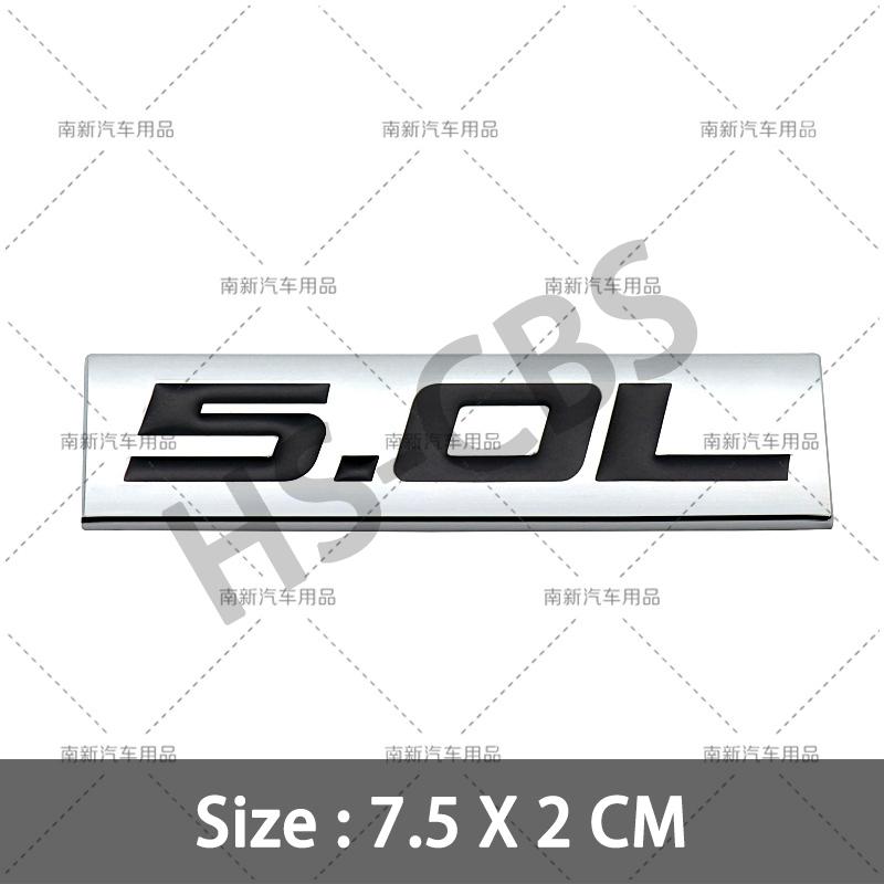 fsbn3 3D Metal 4.0L 4.6L 4.7L 5.0L 5.3L 5.7L Car Rear Trunk Emblem Badge For Jepp Dodge Volvo Ford Cadillac Chevrolet Honda Toyota