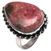 Rhodonite Gemstone Handmade Silver Jewelry "9"