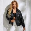 New Slim Fit Leather Motorcycle Jacket for Women - Spring & Autumn