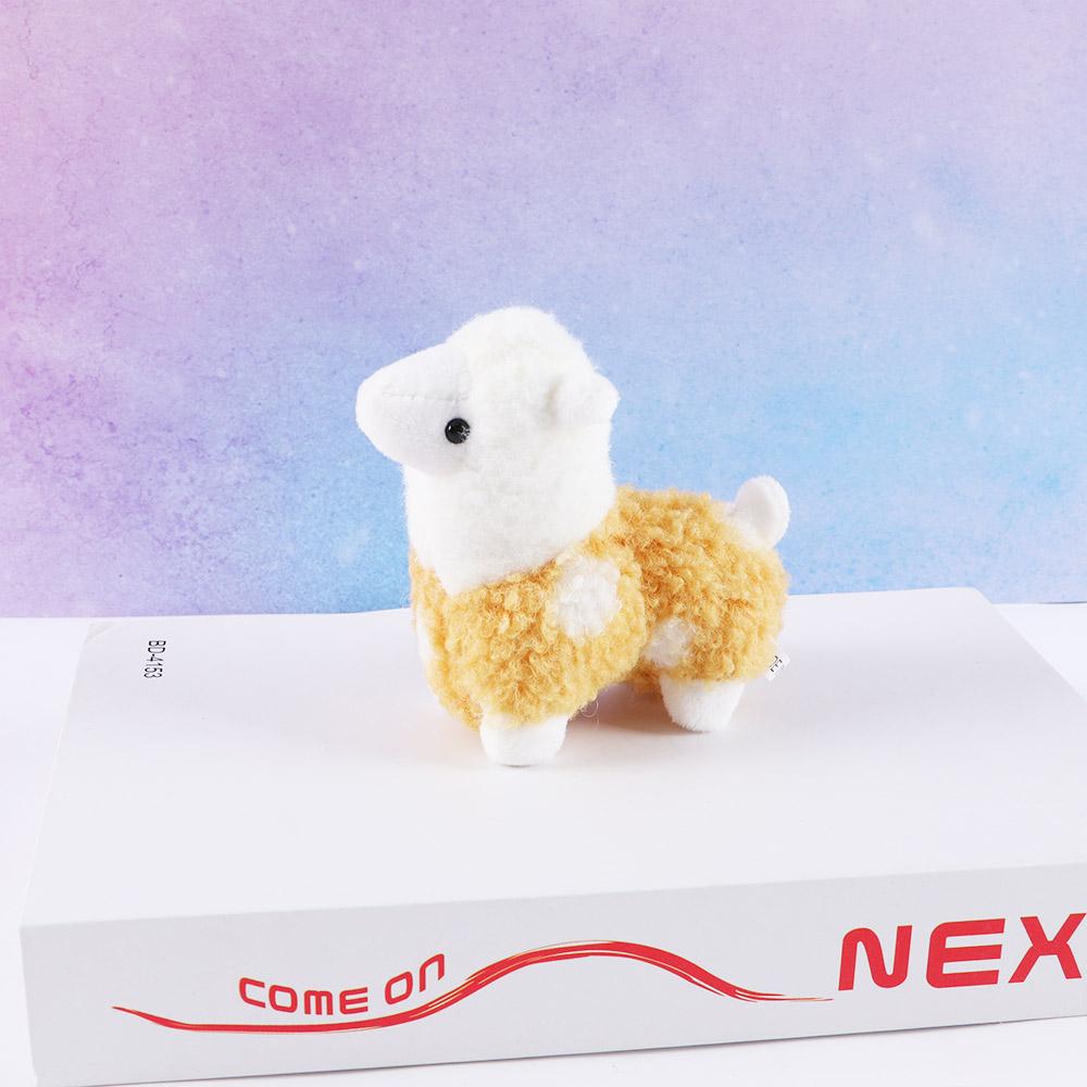 Ornaments Door Car Key Alpaca Plush Keychains Stuffed Toy Plush Animals Keyrings Key Chain Doll