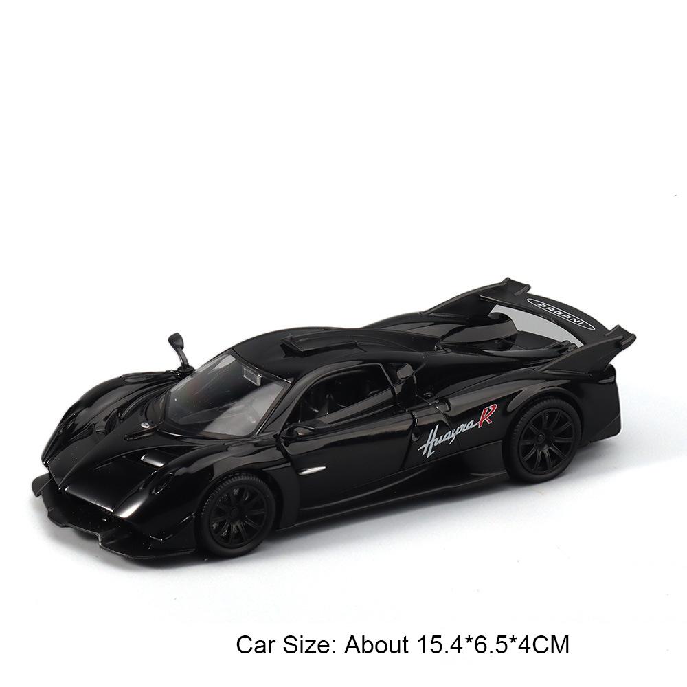 1:Модель спортивного автомобиля Huayra R GT3-RS Масштаб 32 Игрушка Звук Свет Открывающиеся двери Модели гоночных автомобилей Хобби Украшения Подарки