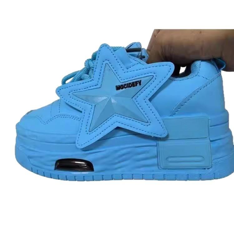 Athletic Sneakers For Women With Eva Sole And Star Decoration For Casual Wear