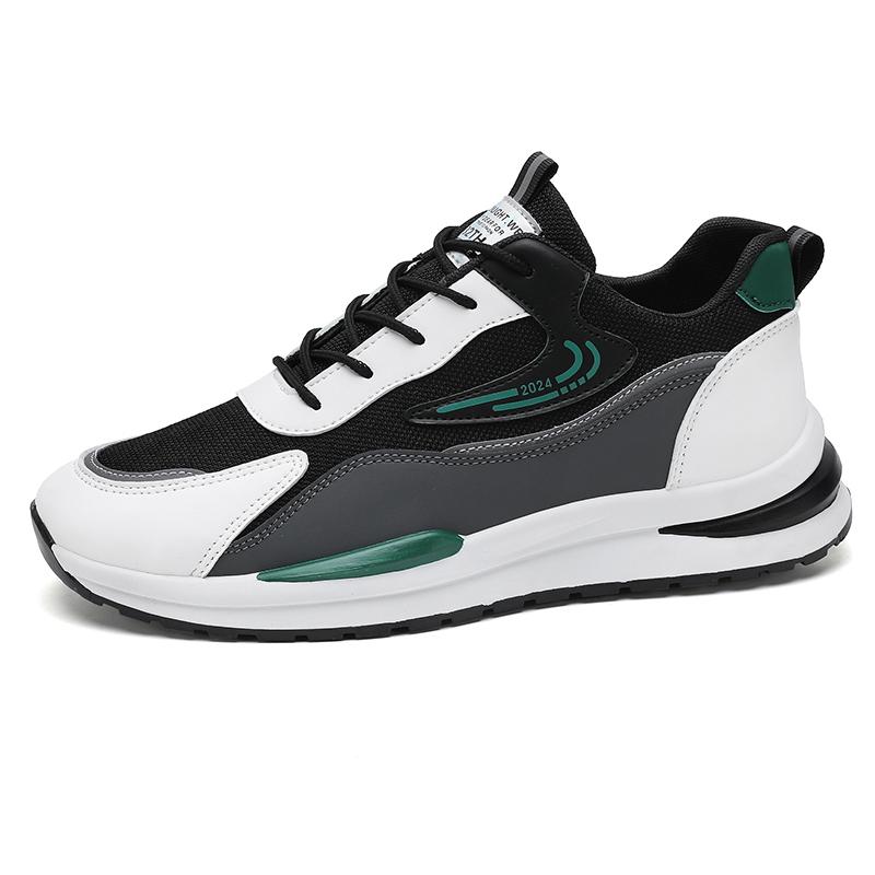 Мужские водонепроницаемые кожаные туфли Осень/Зима Спортивные повседневные кроссовки на флисовой подкладке Дышащая резиновая подошва Обувь на открытой шнуровке