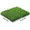 1 Pc 12 Inchx12 Inch Realistic Grass Turf Tile Interlocking Square Artificial Grass Mat Flooring Decor Pad for Indoor Outdoor