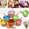 1Set New Kids Ice Cream Bowl Spoon Set Durable Children Gifts Lovely Dessert Bowl DIY Ice Cream Tools Icecream Bowl+spoon