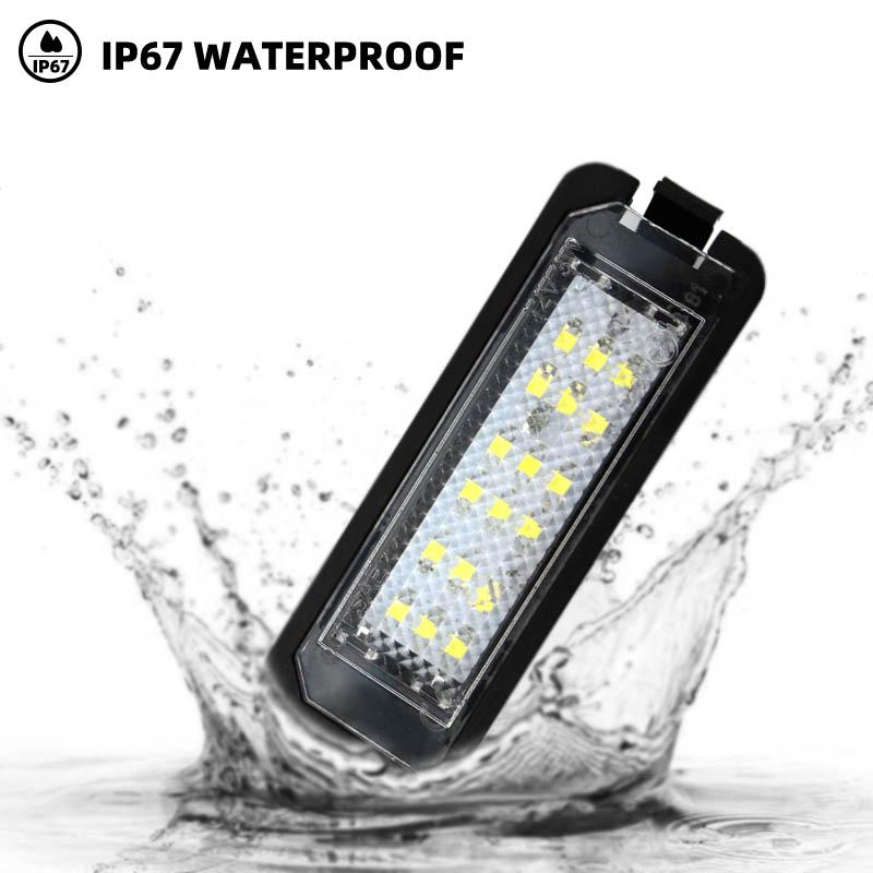 2x Автомобильный задний светодиодный SMD номерной знак фонарь подсветки лампы 6000K для VW Passat B6 CC Eos Golf 4 5 6 7 MK7 Polo Superb Seat Leon Altea