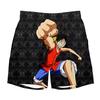 One Piece Luffy Straw Hat Jolly Roger Manga Graphic Quick Dry Shorts Men Moisture Wicking Breathable Beach Swim Trunks Anime