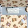 Цветная игровая подставка для мыши с рисунком мишек для больших офисных столов и ноутбуков с противоскользящим резиновым дном Аксессуары для ПК