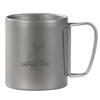 CAPTAIN STAG Outdoor Cup Mug Tumbler Double Mug 300ml Folding Handle Hollow Structure Lightweight Titanium Made In Japan Made In Tsubame-Sanjo UH-4505