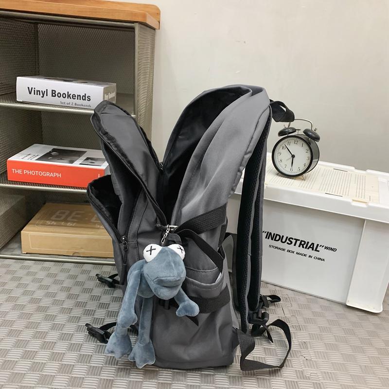 Большая вместимость школьного рюкзака для школьников, мужской компьютерный дорожный рюкзак, женский однотонный рюкзак