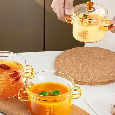 Утолщенная кастрюля для супа, стеклянная кастрюля, посуда для рамэна