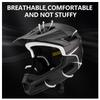 MTB Full Face Bicycle Helmet with Removable Chin Adults Mountain Bike Helmets for Men Women PC+EPS Protection XC Off-road Caps