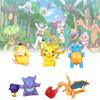 Adorable Pokmon Pikachu Bulbasaur Squirtle Psyduck Pvc Figurine Set 10cm Collectible Toys