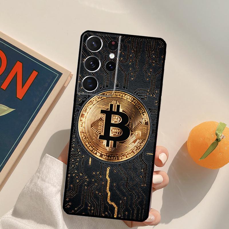 BTC Bitcoin Phone Case For Samsung Galaxy S23 Ultra S20 S21 S22 S24 S25 S9 S10 Plus S24 FE Back Cover
