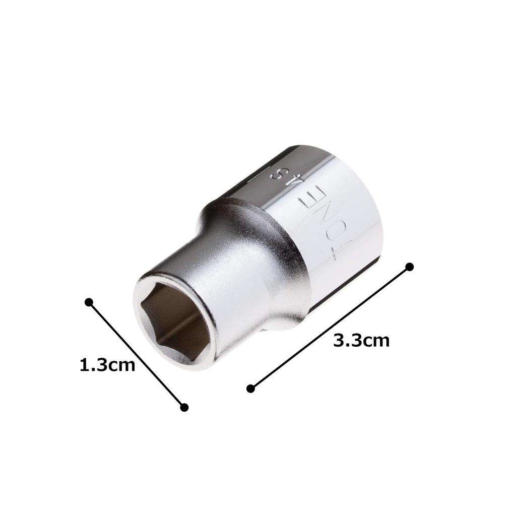 TONE Socket Drive Angle Width Across Flats 11mm (Hexagonal) 4S-11 12.7mm (1/2")