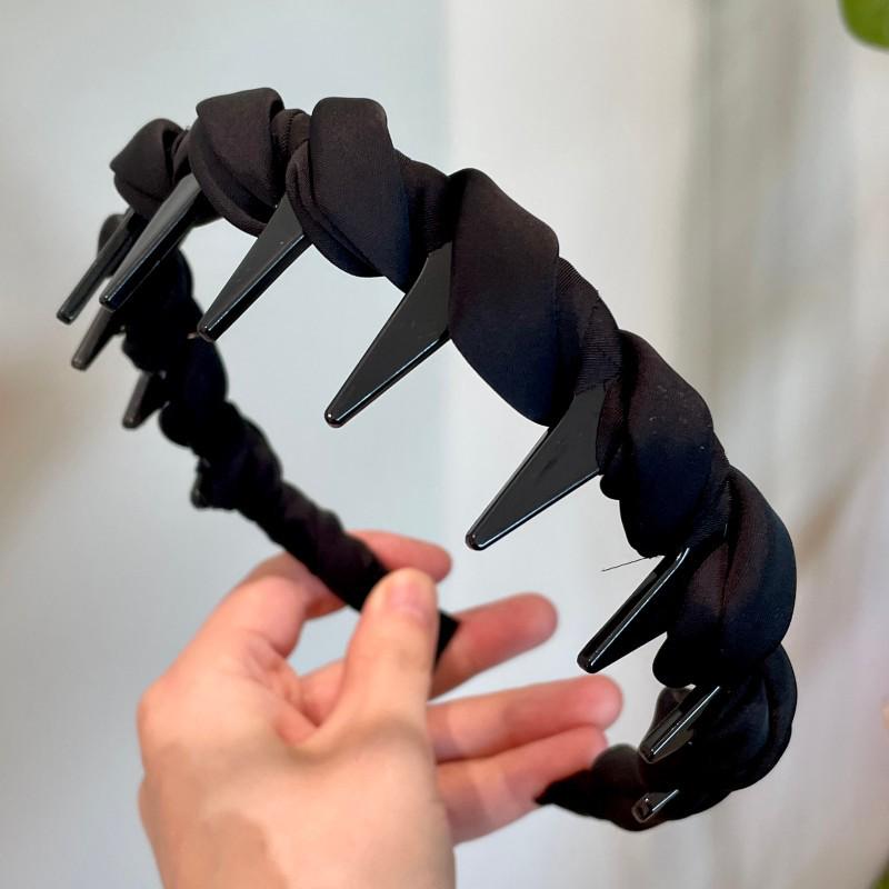 French Elegance Black Series Pearl Headband with Teeth - Autumn/Winter Collection